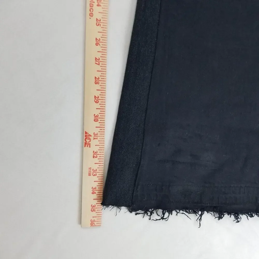 Gallery Dept LA Flare Jeans Mens 35x36 Black NWT Made in USA Raw Hem Art to Wear